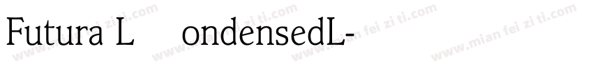 Futura LI CondensedL字体转换